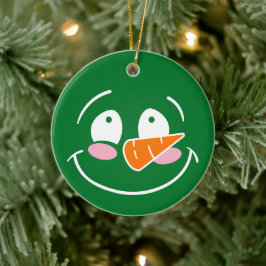 Snögubbe - julprydnad julgransprydnad keramik