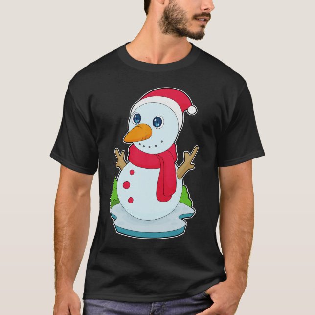 Snögubbe jultomat t shirt (Framsida)