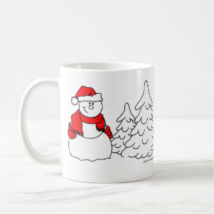 Snögubbe-kaffe Mugg