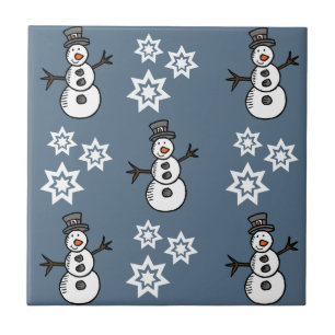 Snögubbe Kakelplatta