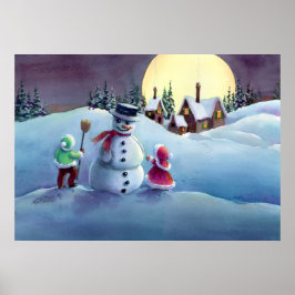 SNÖGUBBE & KIDS by SHARON SHARPE Poster