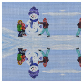 Snögubbe Kids Fabric Tyg