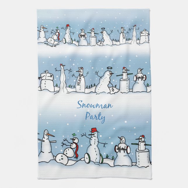Snögubbe Kitchen Towel Kökshandduk (Vertikal)