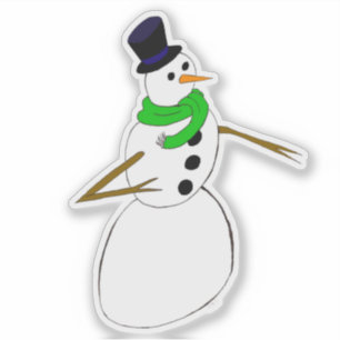 snögubbe klistermärken