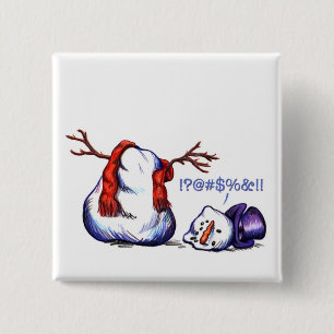 Snögubbe Knapp
