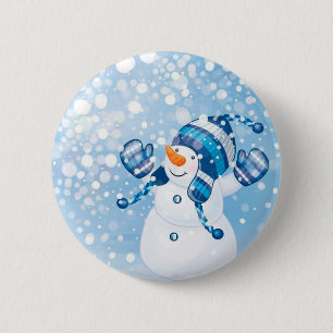 Snögubbe Knapp
