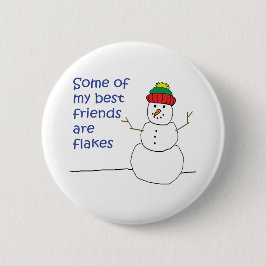 Snögubbe Knapp