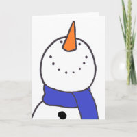 "Snögubbe" kort