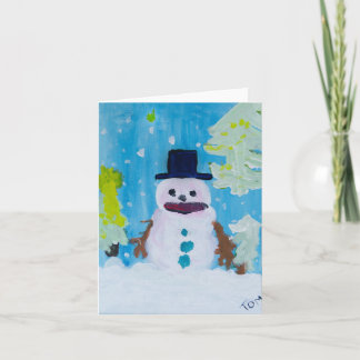 Snögubbe-kort Kort