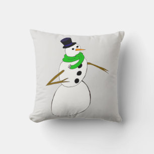 snögubbe kudde