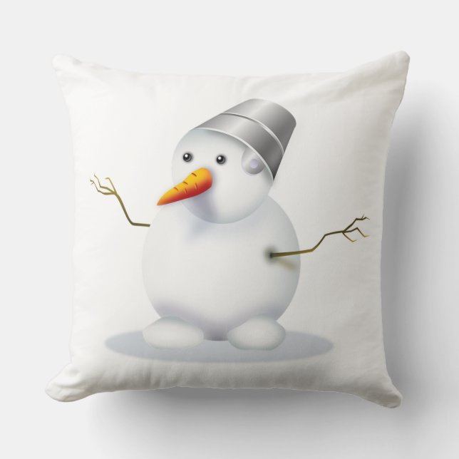 Snögubbe Kudde (Framsida)