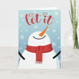 Snögubbe Låt det snöa Kort