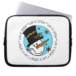 Snögubbe Låt det snöa Laptop Sleeve