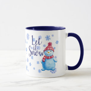 Snögubbe Låt det snöa Mugg