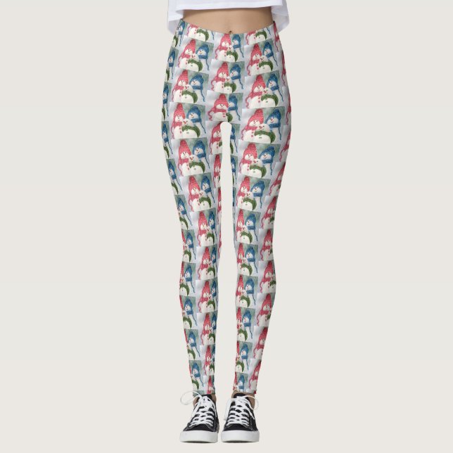 Snögubbe Leggings (Framsida)