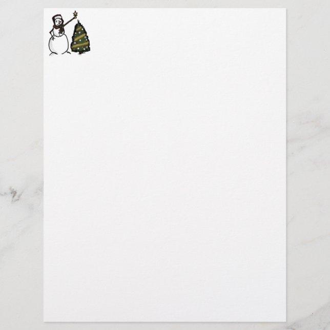 Snögubbe Letterhead (Framsida)