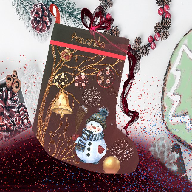 Snögubbe Liten Julstrumpa (Skapare uppladdad)