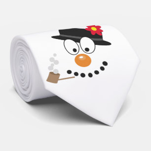 Snögubbe Lusnyj Ansikte Cute Novelty jul Slips