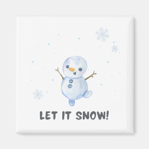 Snögubbe Magnet
