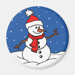 Snögubbe Magnet