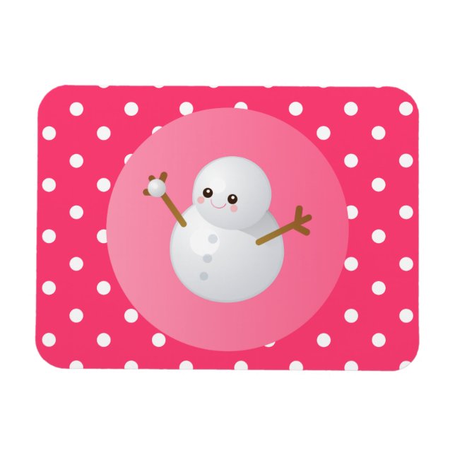 Snögubbe Magnet (Horisontell)