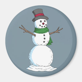 Snögubbe Magnet