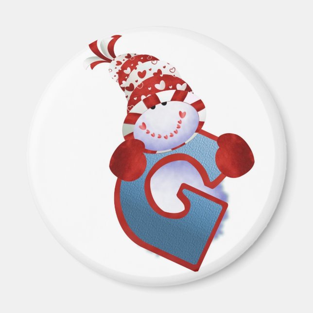 Snögubbe Magnet (Framsidan)