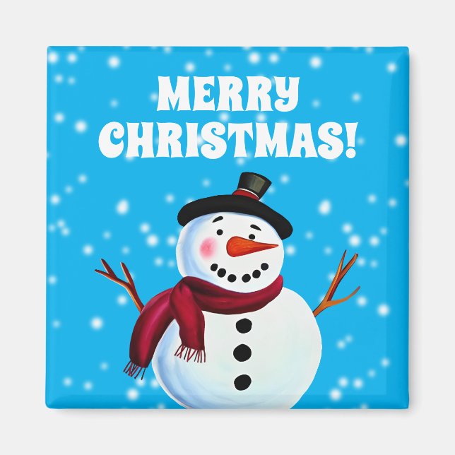 Snögubbe Magnet (Framsidan)