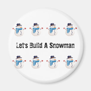 Snögubbe Magnet