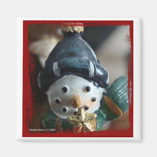 Snögubbe Magnet (Framsidan)