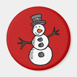 Snögubbe Magnet