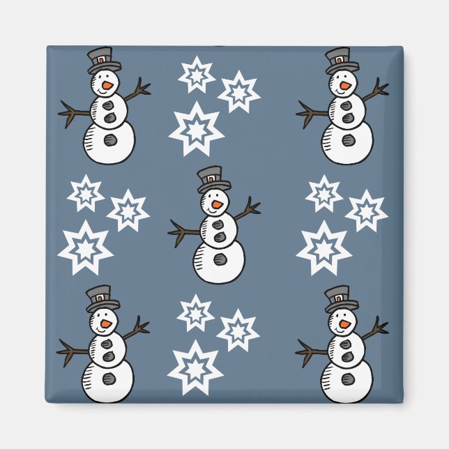 Snögubbe Magnet (Framsidan)