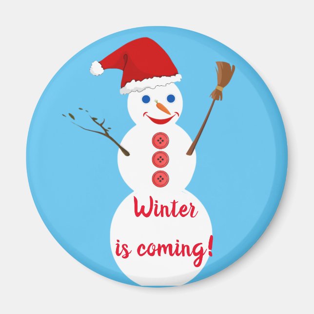 Snögubbe Magnet (Framsidan)