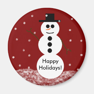 Snögubbe Magnet