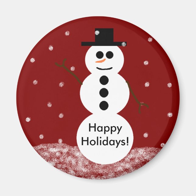 Snögubbe Magnet (Framsidan)
