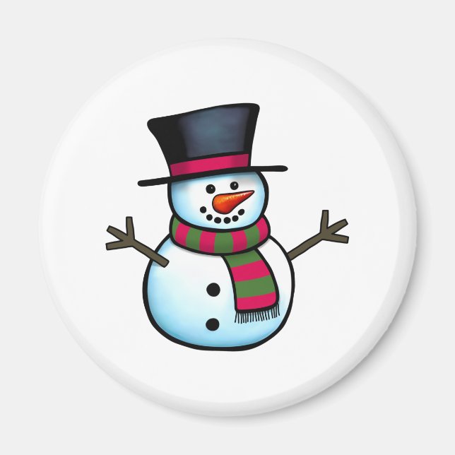 Snögubbe Magnet (Framsidan)