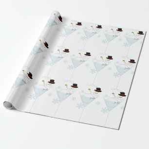 Snögubbe Martini Presentpapper