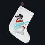 Snögubbe med Guitar Funny-julklapp Liten Julstrumpa<br><div class="desc">Snögubbe med Guitar-julklappar - MIGNERAD målarfärg</div>