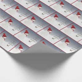 snögubbe med julstjärna presentpapper