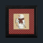 Snögubbe med Ljus Smyckeskrin<br><div class="desc">I Snögubbe med Ljus Gift Box finns en akrylmålning av land snögubbe. Perfektens ensam som gåva eller använda som ge presentlåda.</div>