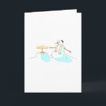 Snögubbe med Menorah Helgkort<br><div class="desc">Snögubbe med Menorah</div>