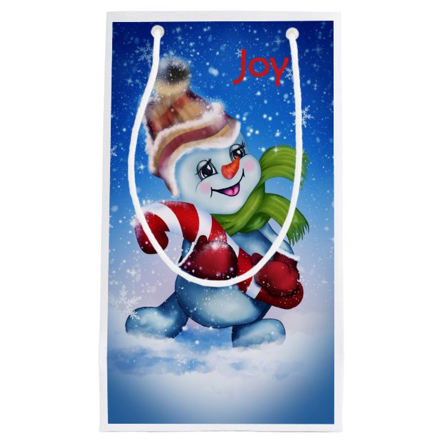 Snögubbe med scarf (Framsidan)