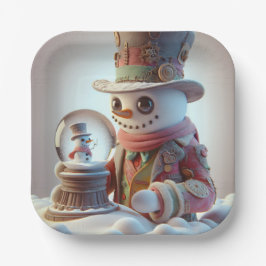 Snögubbe med Snö Globe, jul, författare Natasha