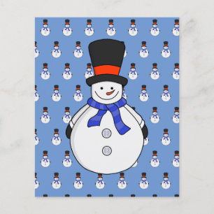 Snögubbe med top hat