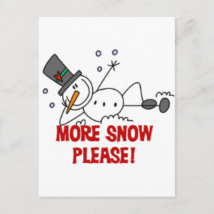 Snögubbe Mer Snö, vänligen skjortor och gåvor Vykort