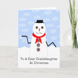 Snögubbe Mordotters julkort Helgkort