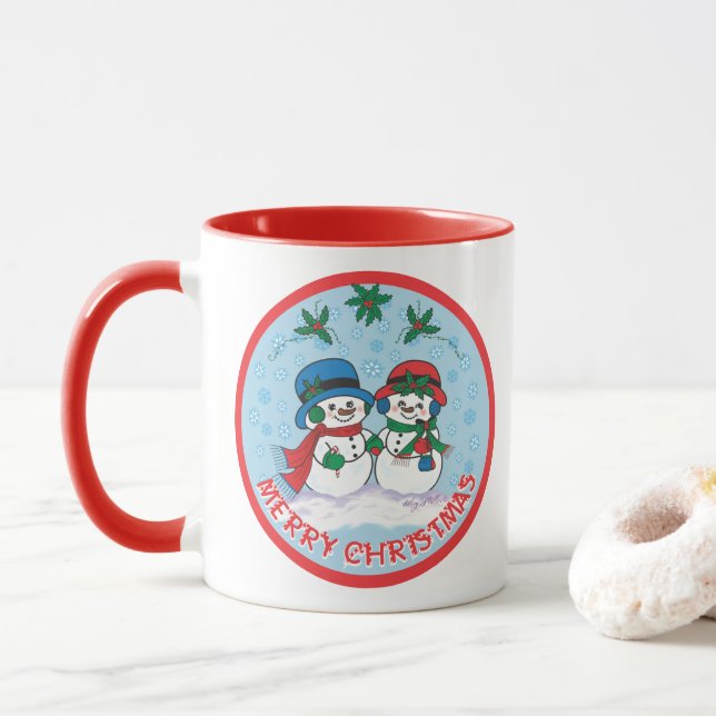 Snögubbe Mugg (Med munk)