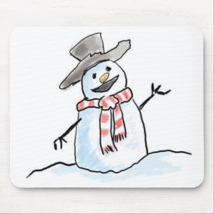 Snögubbe-musknapp Musmatta