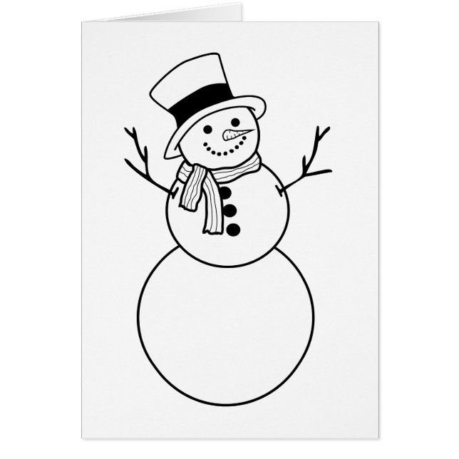 snögubbe OBS kort (Framsidan)