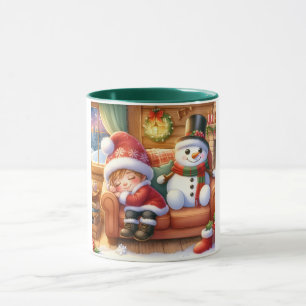 Snögubbe och Friends Kids jul Mugg